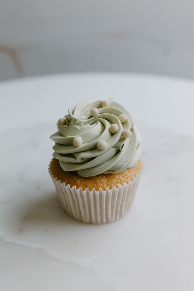 White Chocolate Green Tea Cupcakes (Dozen)