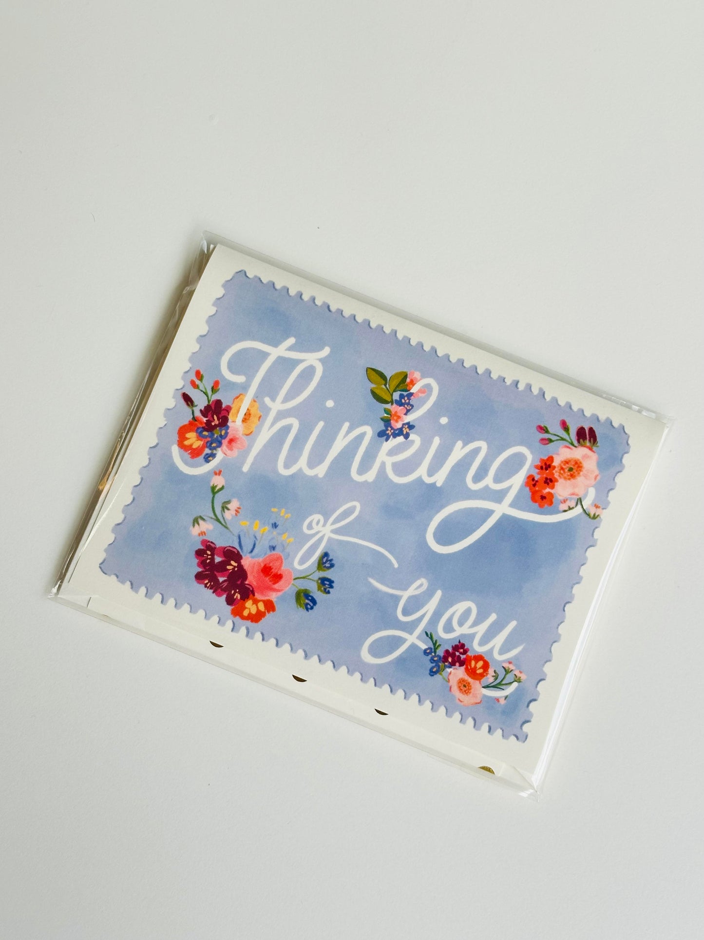 Thinking of You Greeting Card with Flowers